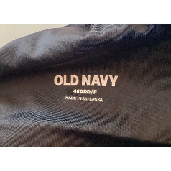 Old Navy Black Full Coverage Underwire Bra Adjustable Straps Size 48DDD/F - Picture 6 of 7